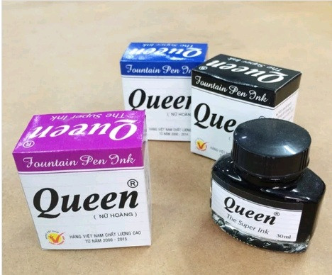 01 Hộp mực Queen màu tím/đen/Xanh